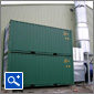 Deep bed design based on 20ft or 40ft ISO transport containers.